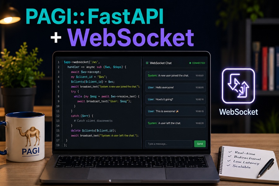 PAGI::FastAPI + WebSocket